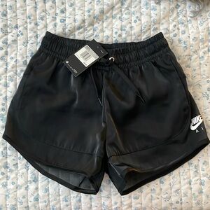 BNWT Nike Balck Sheen Shorts Size XS